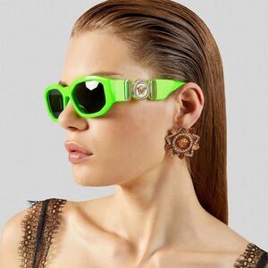 NEW Versace VE4361 531987 Medusa Biggie Green Gray Unisex Sunglasses